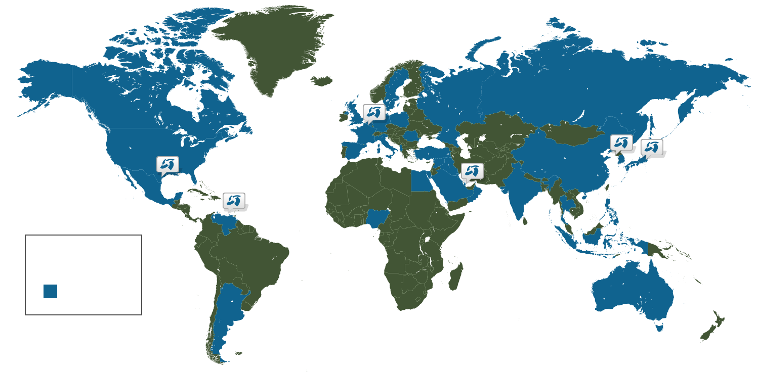 Unicat Sales Map v2